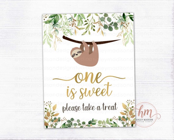 Sloth on sale first birthday