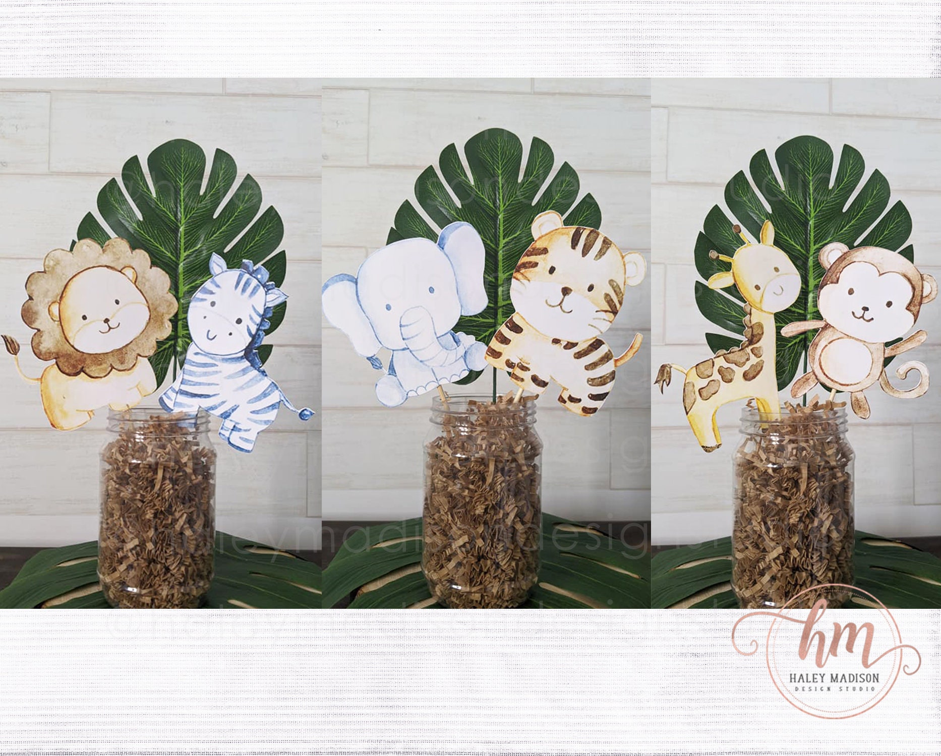 JUNGLE Centerpieces Set of 6 Jungle Animal Cutouts 4 and - Etsy JUNGLE Centerpieces Set of 6 Jungle Animal Cutouts 4 and - Etsy