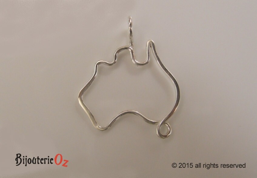 Australia Necklace Australia Pendant Australia Jewellery Etsy Australia