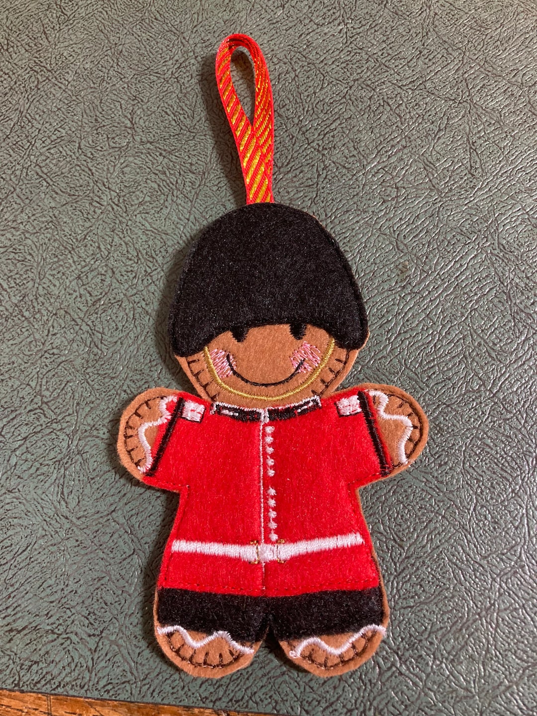 Grenadier Guard Soldier in Bearskin Hat Gingerbread Hanging Felt ...