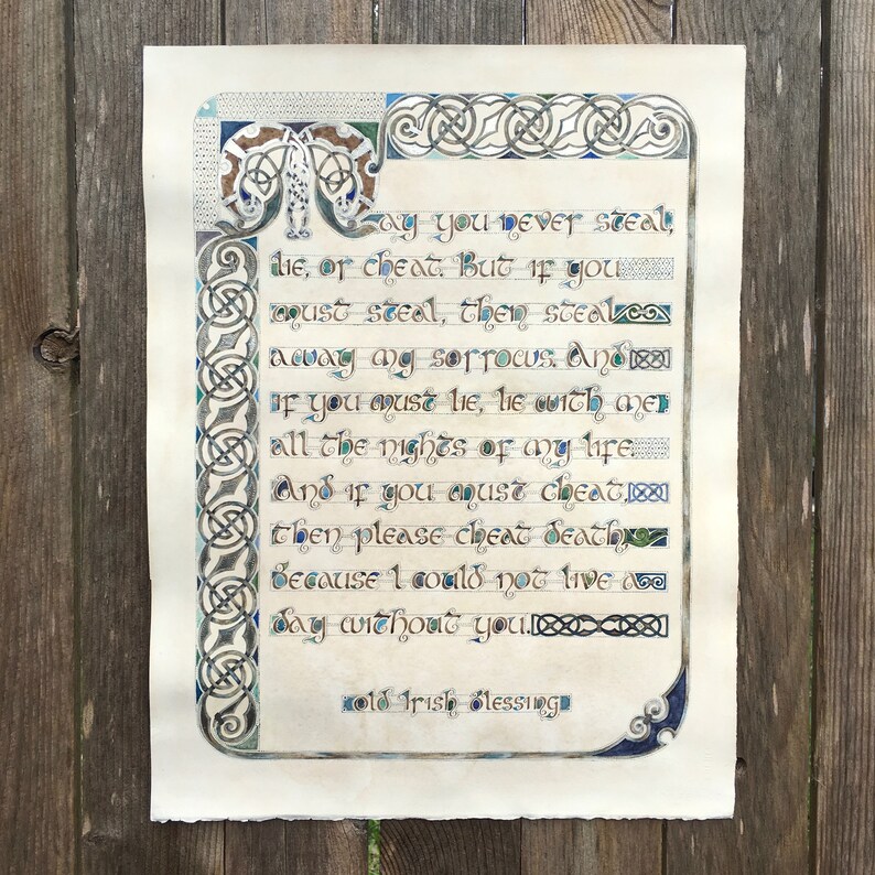 Viking Art Irish Blessing Norse Wall Art Wedding Blessing | Etsy
