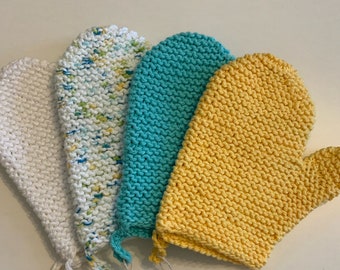 100% Cotton Bath Mitts