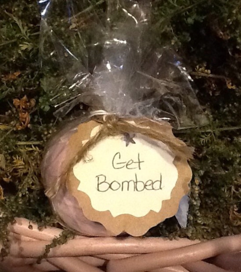 Bath Bomb Small fizzy bomb Get Bombed Shower Fizzies Etsy