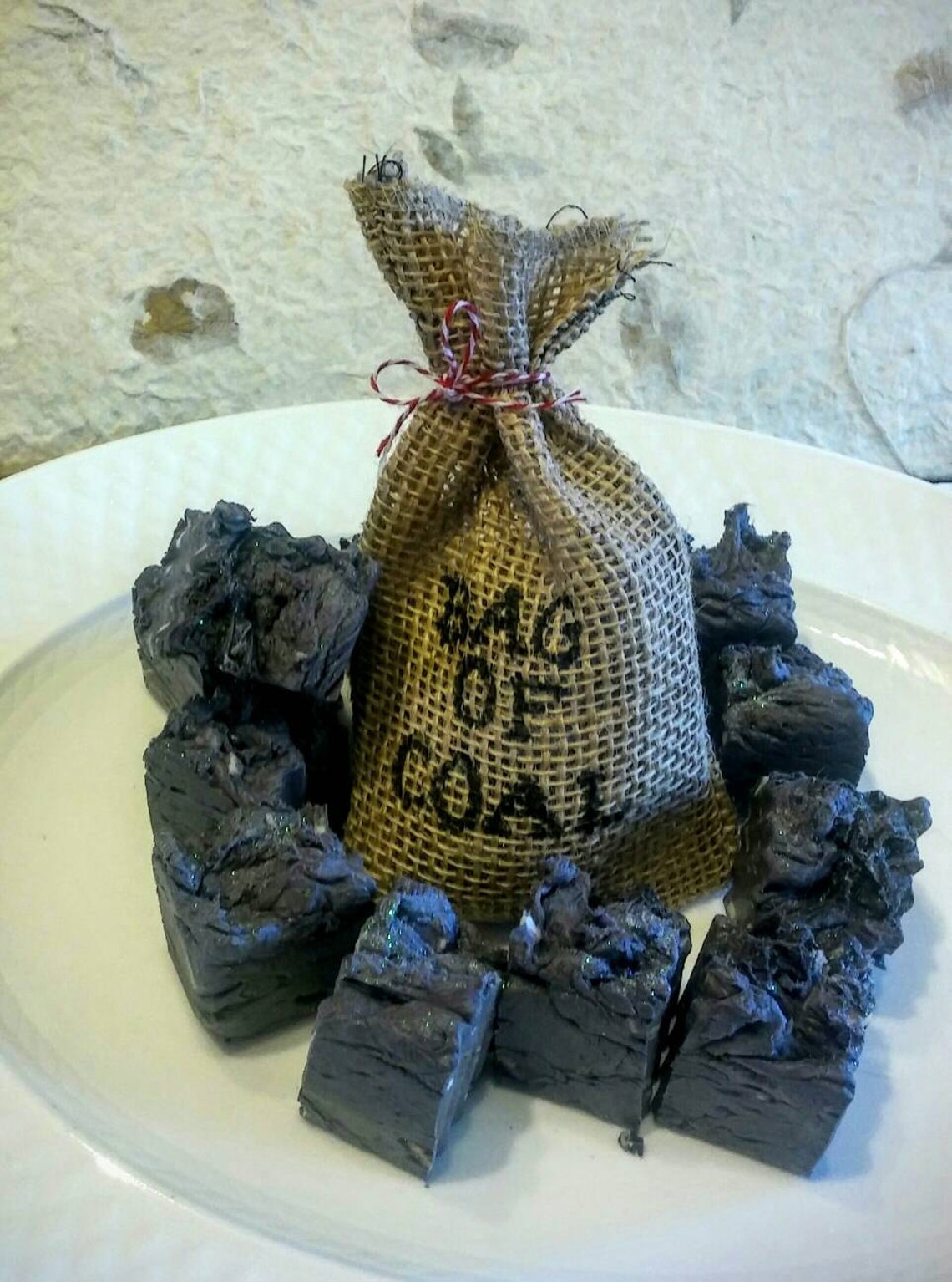 Bag of Coal Christmas Coal Gag gift Naught list gift Fun Etsy