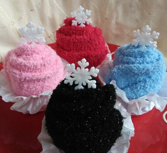 Cupcakes fuzzy socks small gift ideas party favorsstocking Etsy