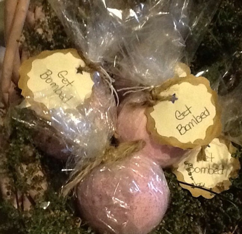 Bath Bomb Small fizzy bomb Get Bombed Shower Fizzies Etsy