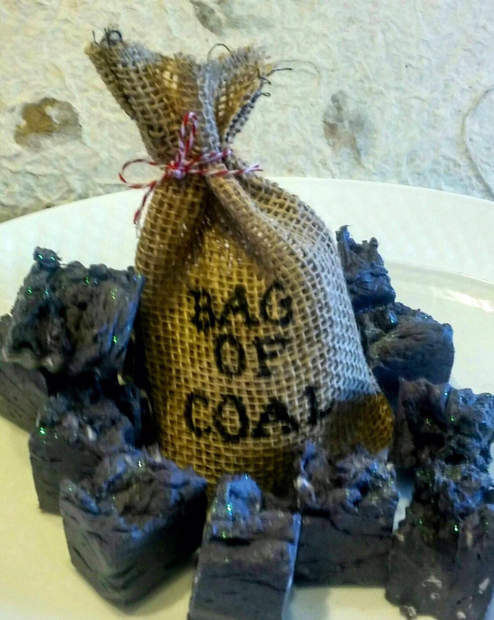 Bag of Coal Christmas Coal Gag gift Naught list gift Fun Etsy