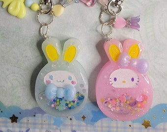 Bunny Sanrio Cutie Resin Shaker Keychain Charm / Bag Charm