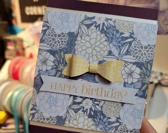 Bow Tie Birthday Card