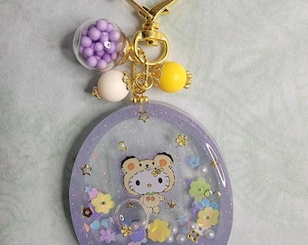 Tamagotchi / Switch Sanrio Cuties Resin Shaker Keychain Charm / Bag Charm