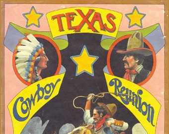 12x18 COWBOY Rodeo Poster Texas Cowboy Reünie 1930 Vintage Poster