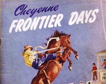 Cowboy Print - Cheyenne Rodeo 1940  - The Daddy of em All  - 18x24