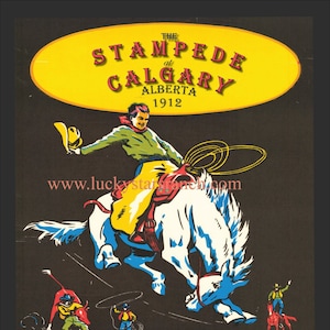 18x24 Calgary Centennial Vintage Rodeo Poster