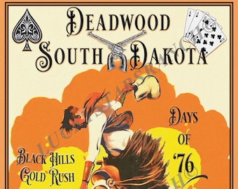 12x18 Deadwood South Dakota Days of 76 Rodeo Poster