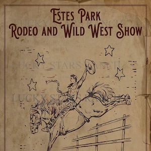 18X24 Estes Park, Colorado Rodeo Print