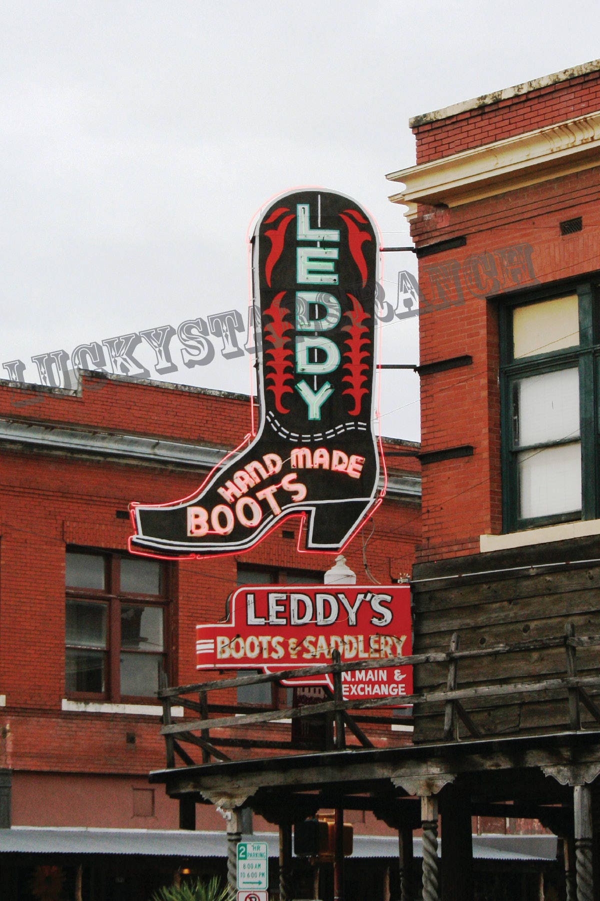 M L Leddy Boots Ft Worth Texas Cowboy Cowgirl Rodeo 18x24 Etsy