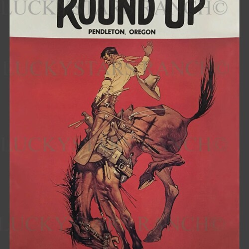 Pendleton Roundup Poster Etsy