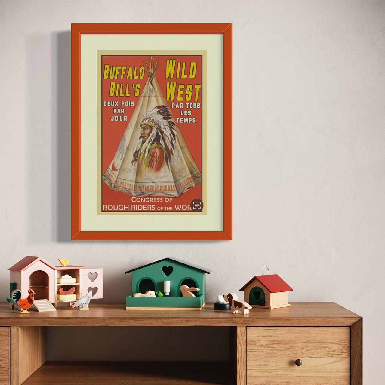 Buffalo Bill Wild West Show France Rodeo Poster Vintage Print 12x18 - Etsy