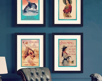 Cowgirl - Life is tough Cowgirl - But so are YOU!  Poster Vintage Print 12x18