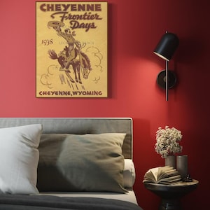 Cheyenne Frontier Days 1938  18x24 Vintage Print