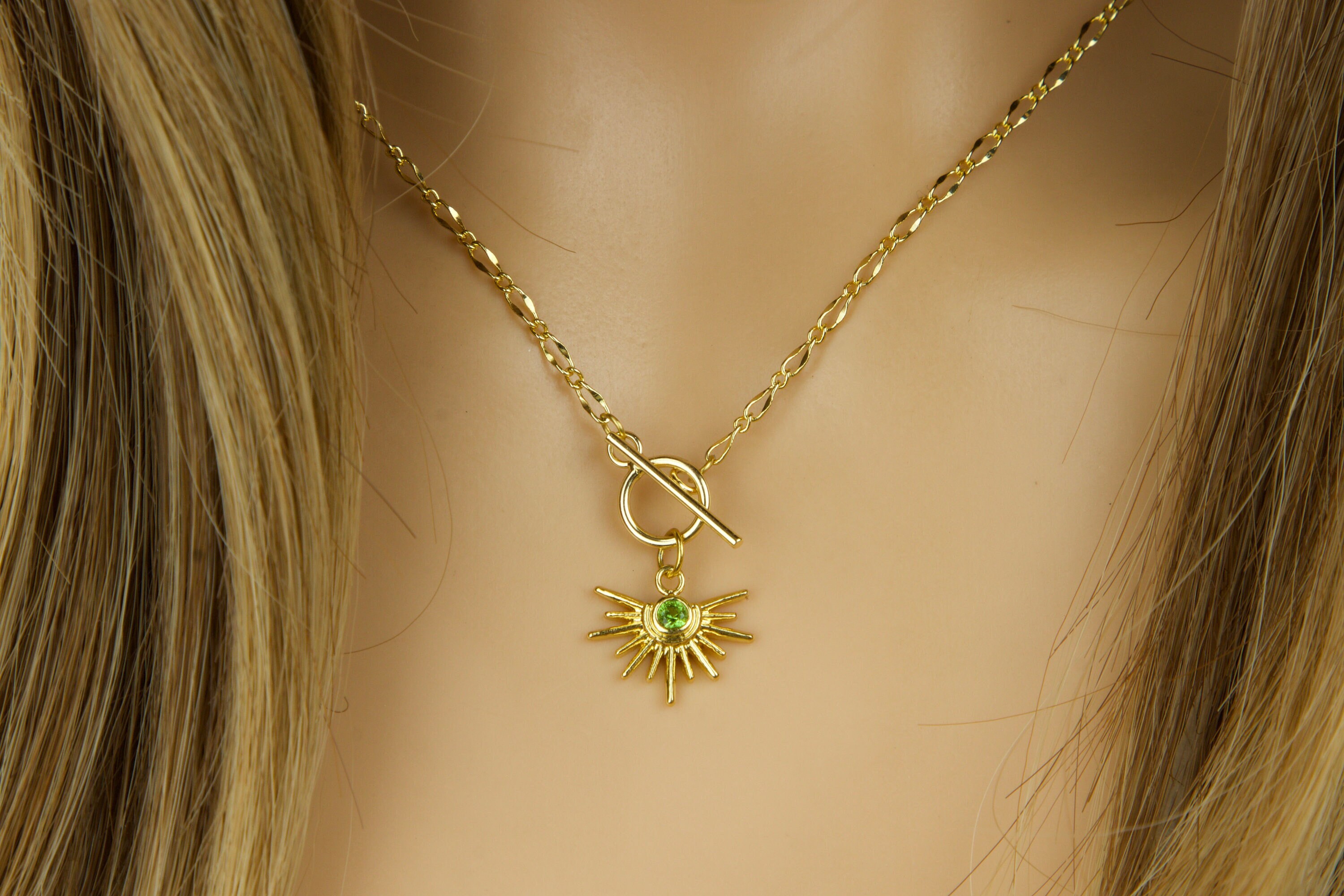 Moon Phases Necklace | 14K Gold Vermeil & Cubic Zirconia Stones
