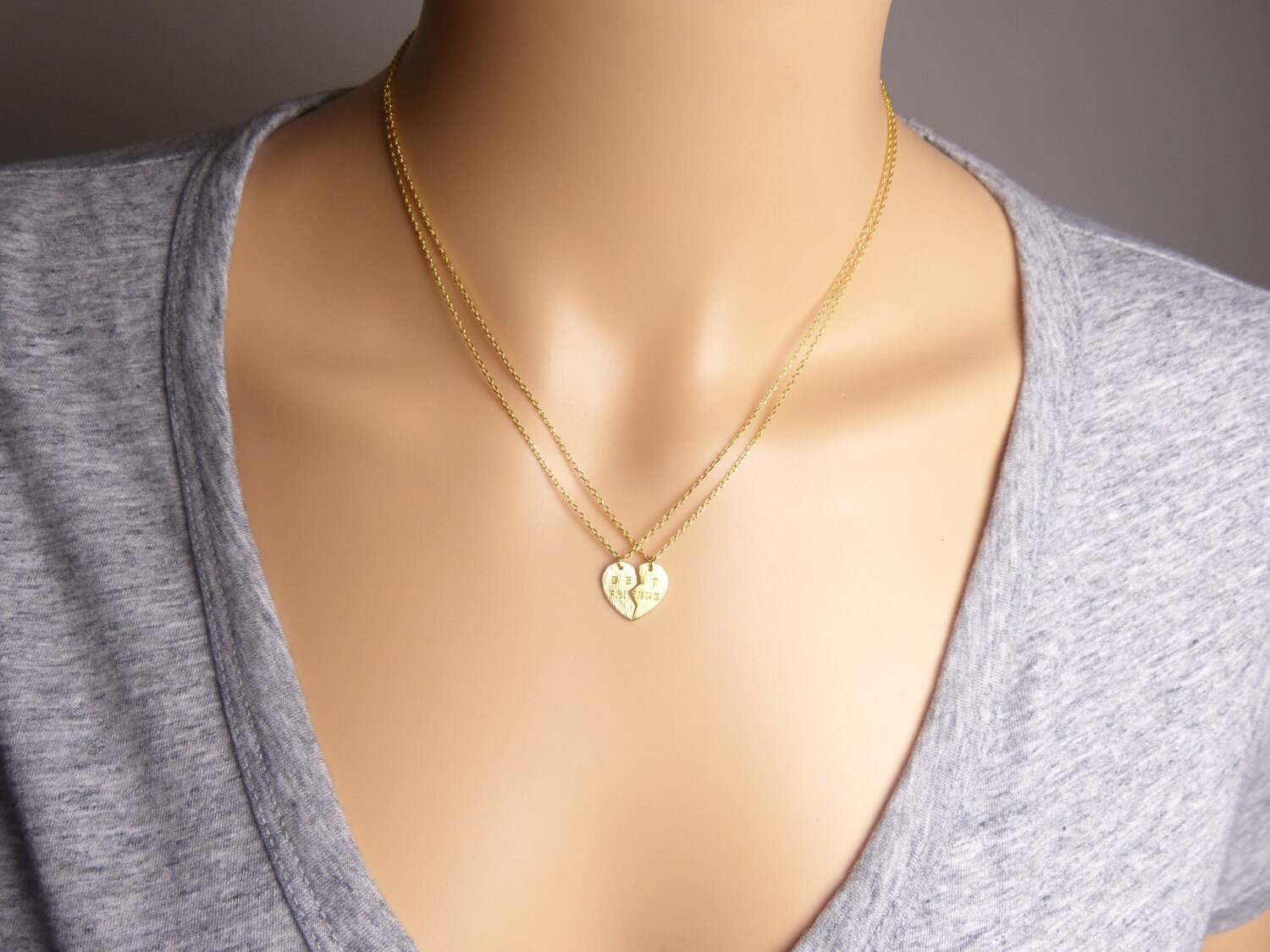 2 pezzi/set simpatico gatto cuore ciondolo catena migliori amici sorelle BFF collana amicizia gioielli regalo per ragazze  36