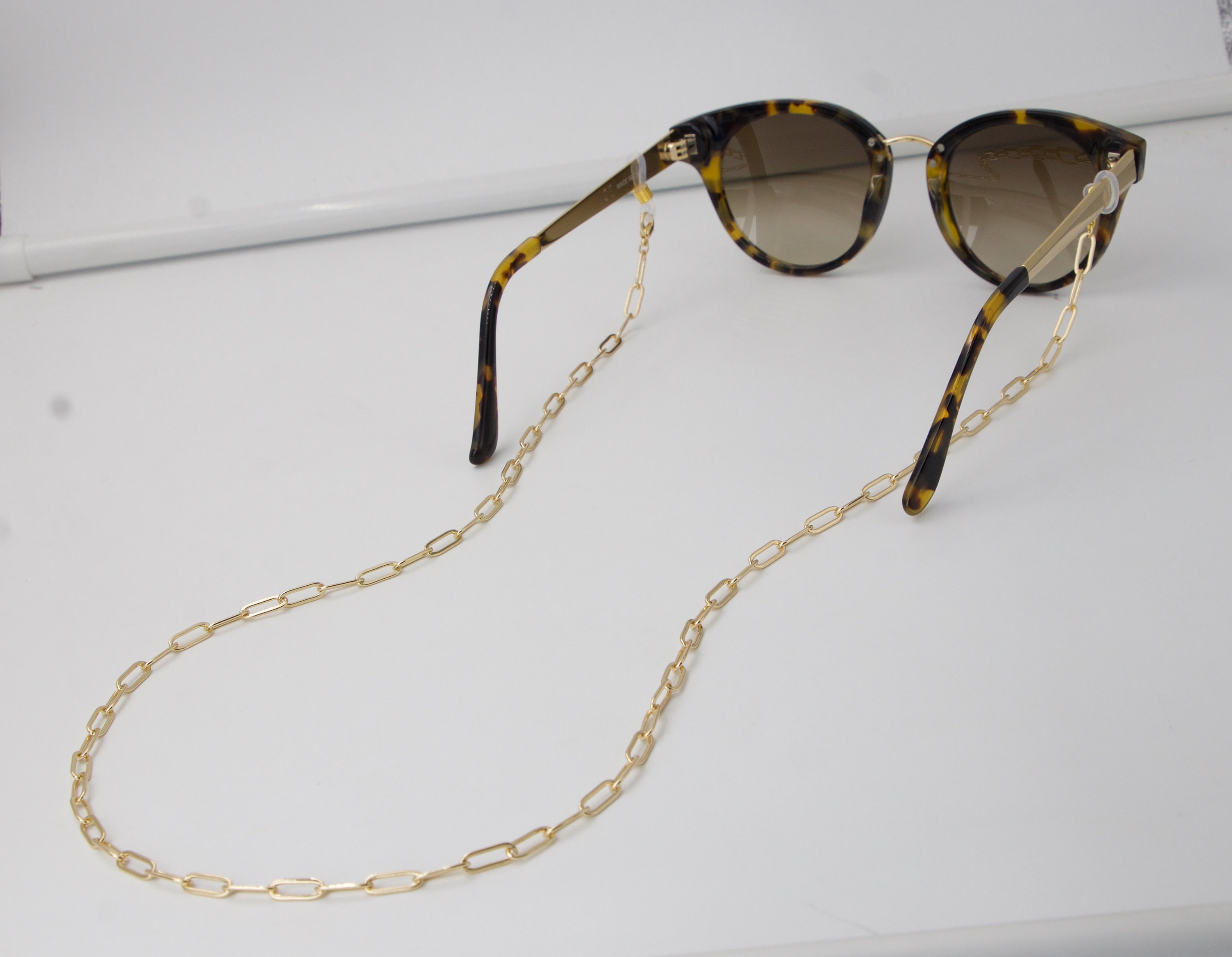 Gold Glasses Chain, Link chain Sunglasses Chain, Bohemian Eyeglasses …