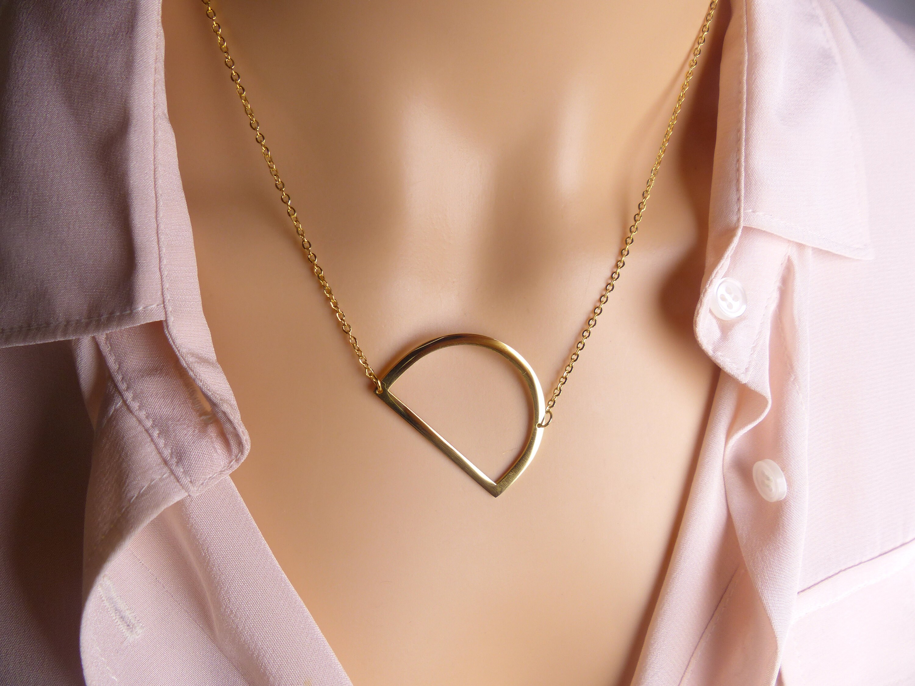Big letter d best sale necklace