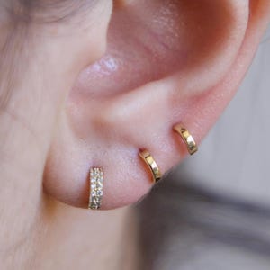 Dainty Trio Set of 3 Tiny Stud Earrings, Mini earrings set, 3 pairs delicate studs, minimalist earrings, birthday gift