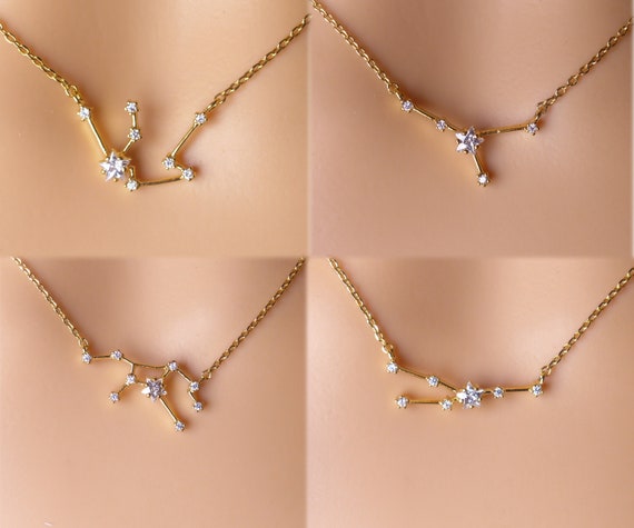 Constellation Necklace Zodiac Celestial 