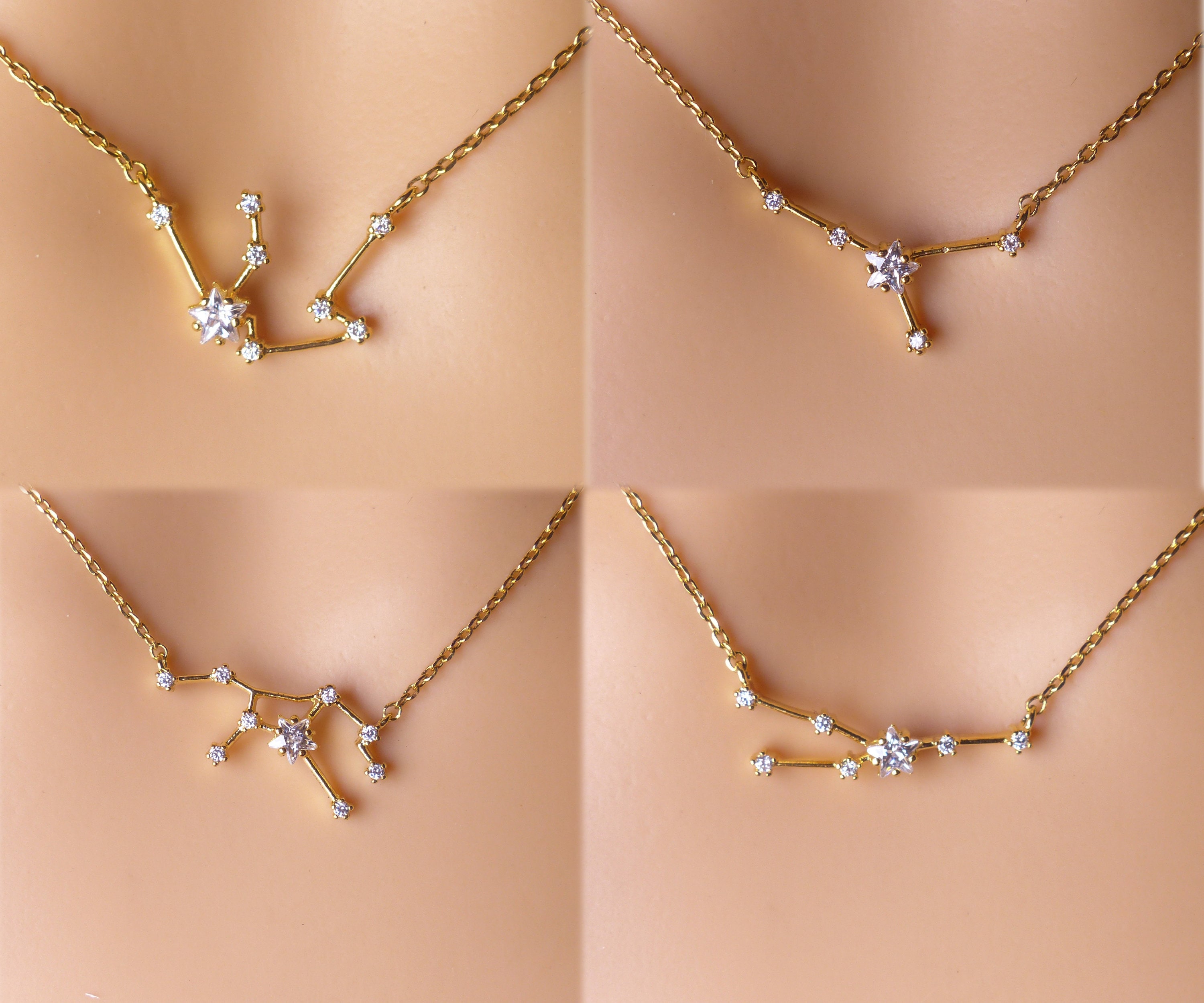 Constellation Necklace Zodiac Celestial 