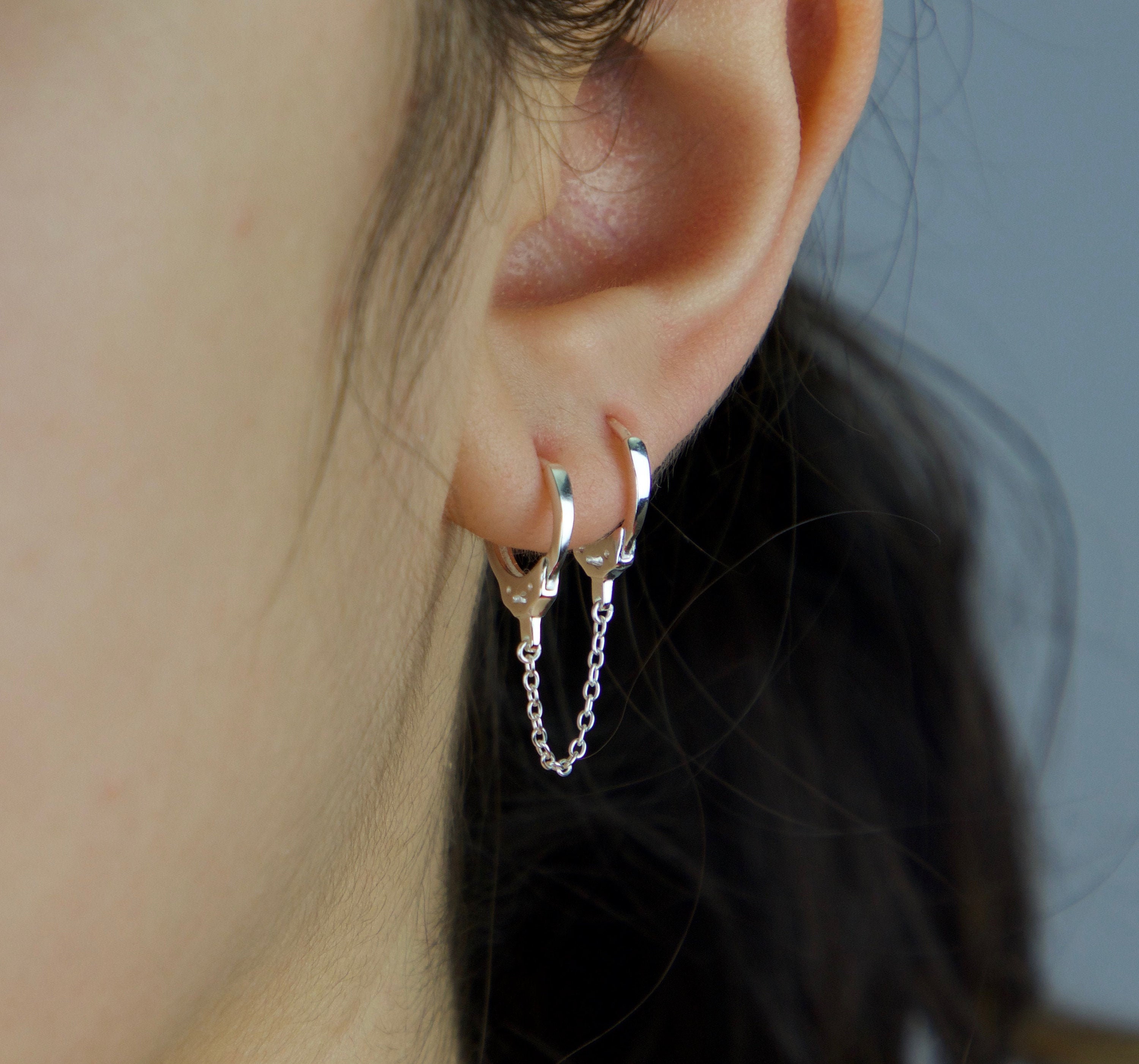 Handcuff chain deals earrings