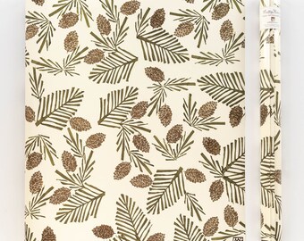 Wrapping Paper : 3 rolls (6 sheets), PINE & CONE