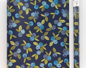 Wrapping Paper : 3 Rolls (6 sheets) BLUEBERRY