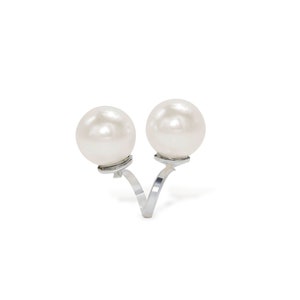 White big pearl ring | extra large pearl ring |wedding ring | bridesmaid ring | fashion ring | shell pearl ring