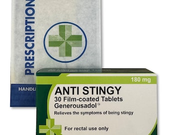 Anty skąpy żart w pudełku na tabletki - zabawny niegrzeczny prezent na Boże Narodzenie/urodziny - zabawny prezent na żart