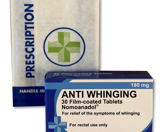 Anti Whinging Novelty Joke Pill Tablet Box - Fun Rude Xmas/Birthday Gift - Funny Prank Present