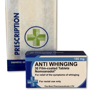 Anti Whinging Novelty Joke Pill Tablet Box - Fun Rude Xmas/Birthday Gift - Funny Prank Present