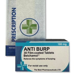 Anti Burp Novelty Joke Pill Tablet Box - Fun Rude Xmas/Birthday Gift - Funny Prank Present
