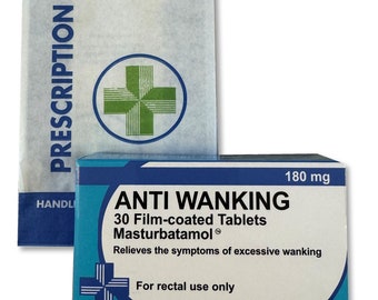 Pastillero de broma anti-masturbación - Regalo divertido y grosero para Navidad o cumpleaños - Regalo de broma divertido