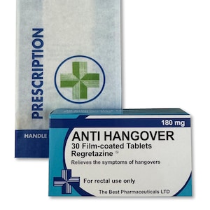 Anti Hangover Novelty Joke Pill Tablet Box - Fun Rude Xmas/Birthday Gift - Funny Prank Present