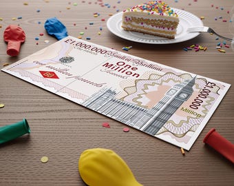 Neuheit One Million Pound Note - Gib jemand eine Million!