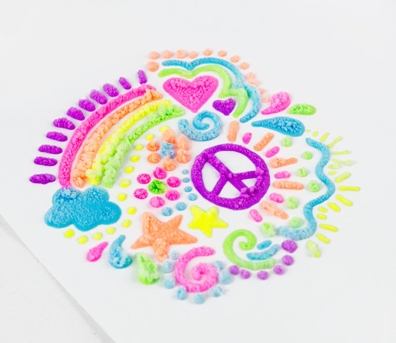 Bssymay Magic Puffy Paint, 3D Drawing Magic Canvas Sponge, Puffy Popcorn Drawing Texture Painting Kit, DIY Bubble Drawing Pens Art