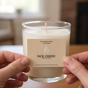 Etiqueta para vela "Mankee grosero y divertido" - Regalo de cumpleaños y Navidad - Yankee Candle NO incluida - SOLO ETIQUETA imagen 2