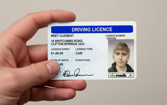 Jay AKA Bret Clement Inbetweeners Fake ID Driving License - Fun