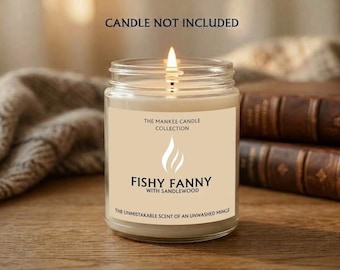 Funny Mankee Candle Label/Sticker - Yankee Candle NOT Supplied - LABEL ONLY