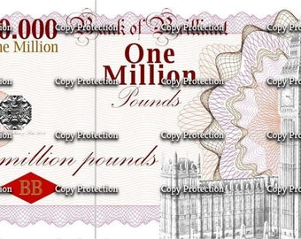 Novelty One Million Pound Note - Give someone a million!