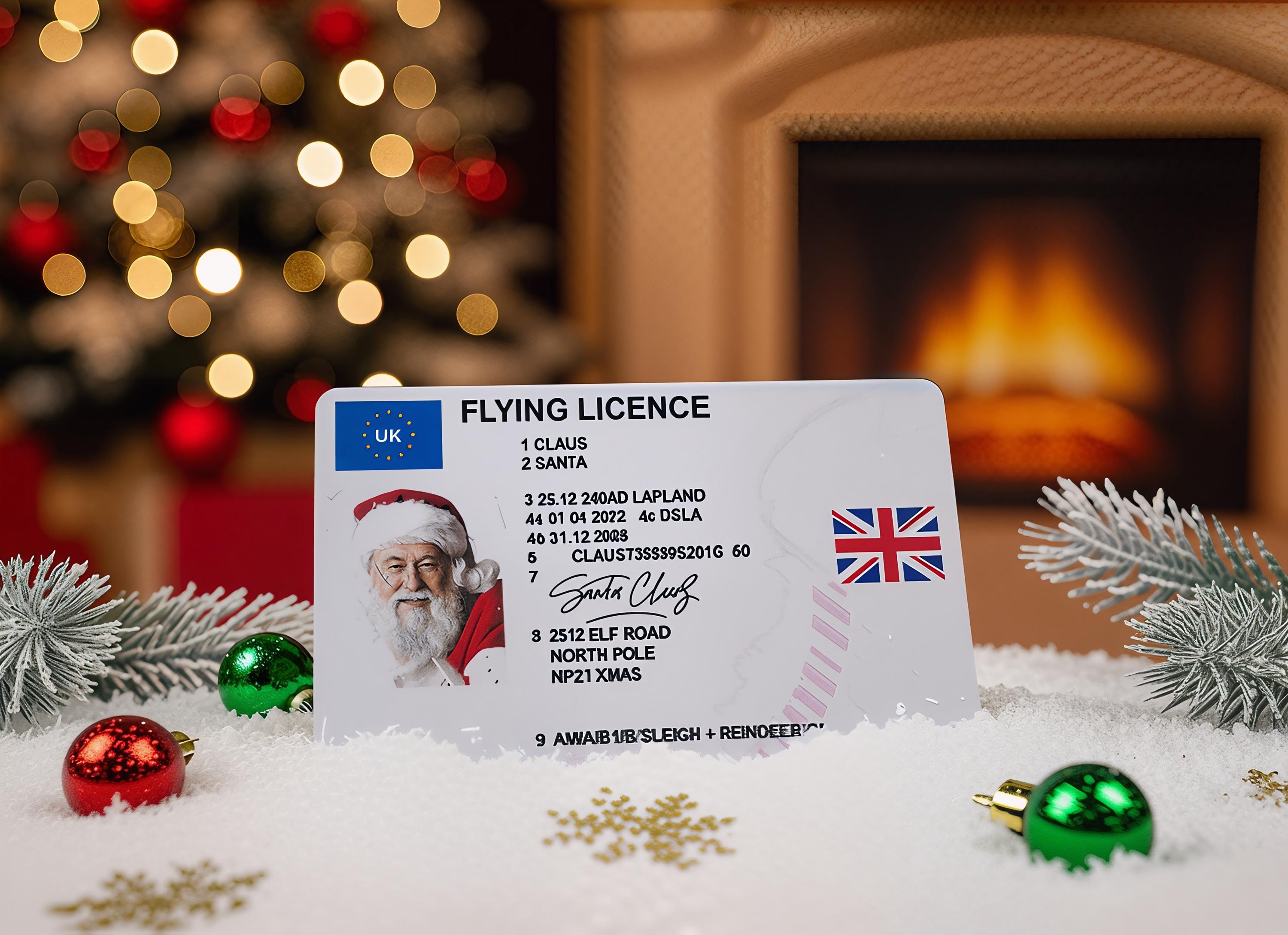 サンタさんの紛失した飛行免許証PDF - サンタさんの運転免許証