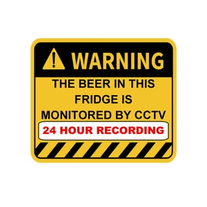 Aviso de cerveja Ímã de geladeira - novidade engraçada para caverna do homem, bar em casa, estudantes