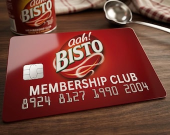 Bisto Novelty Membership Card - Handy Credit Card Size - Gloss Finish